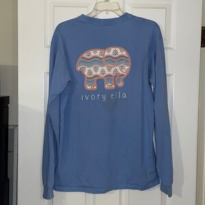 ✨Ivory Ella Blue Long Sleeve t-shirt